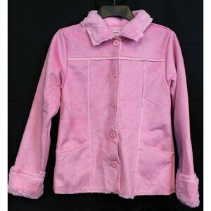 2008 Gymboree Candy Shoppe Coat sz 12 NWT Pink Faux Fur Winter Jacket Pocket
